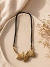 π GOVIRA Golden Ginkgo Luxe Pendant Necklace π