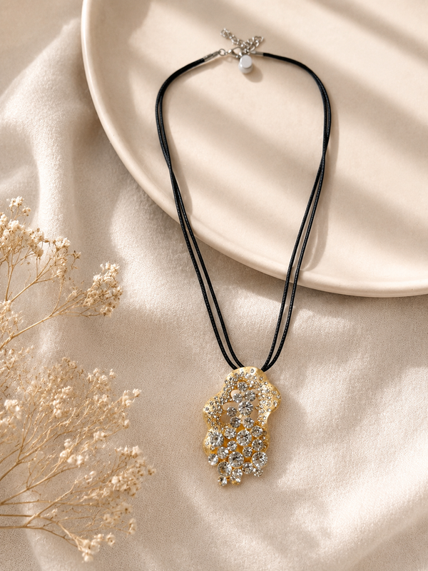 β¨ GOVIRA Aurora Cascade Crystal Pendant Necklace π