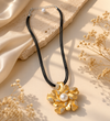 ✨ GOVIRA Golden Pearl Blossom Luxe Necklace 🌸