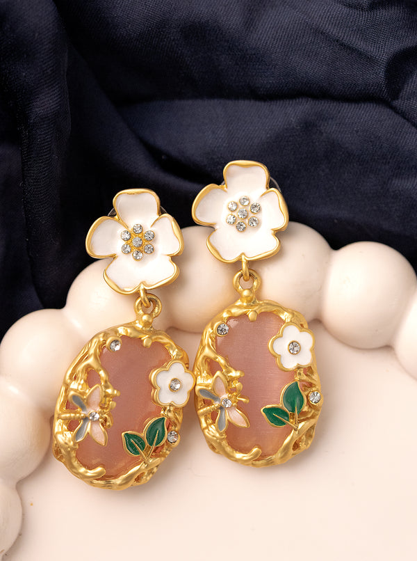 Blush Garden Drop Earrings