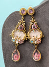 Vintage Bloom Drop Earrings