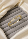 ✨ Regal Link Crystal Gold Bracelet