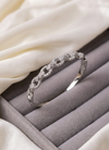 ✨ Twisted Infinity Crystal Silver Bracelet