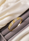 ✨ Textured Glow Pave Gold Bracelet
