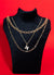 Golden Trinity Layered Necklace