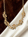 🌿 Golden Leaf Vine Necklace