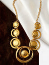 🔶 Gold Orbit Statement Necklace