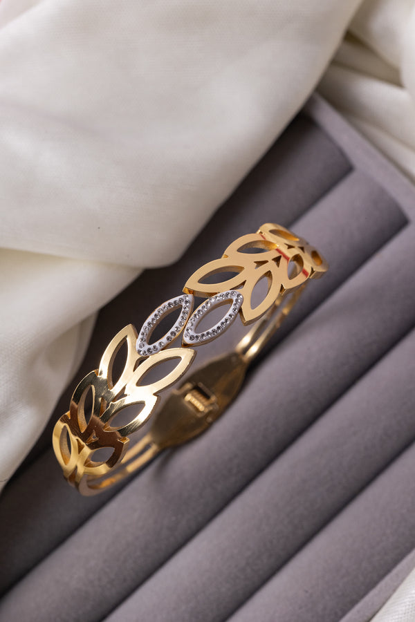 Golden Leaf Bloom Bracelet