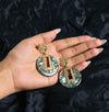 Emerald Marble Statement Drops