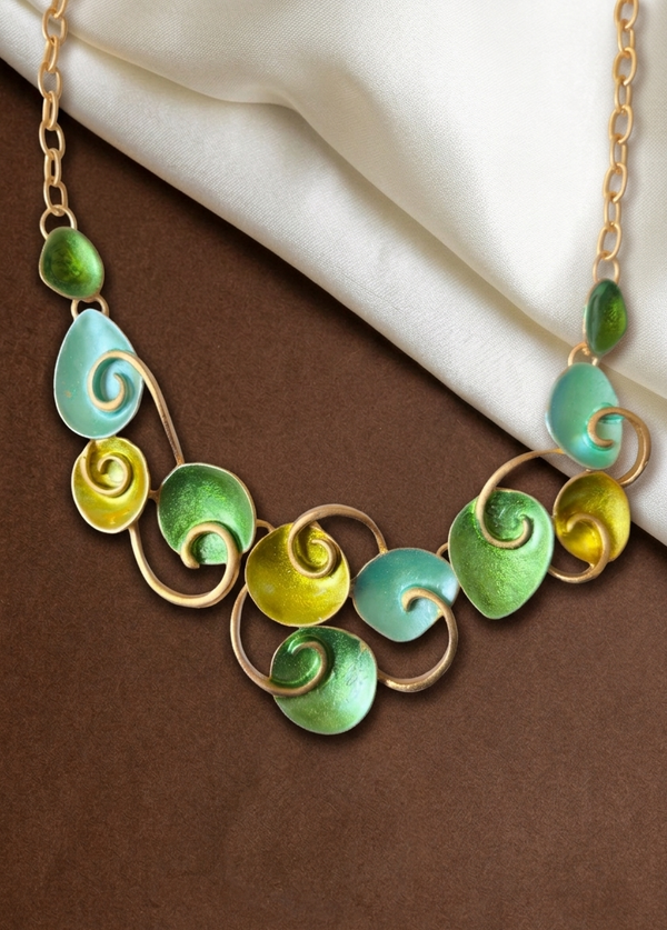 Jade Swirl Luxe Necklace