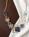 🔷 Urban Grid Abstract Necklace