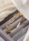 ✨ Luxe Chainlink Pave Gold Bracelet
