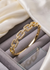 ✨ Luxe Chainlink Pave Gold Bracelet