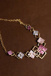 Blush Geometric Luxe Necklace