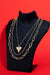 Crystal Heart Layered Necklace