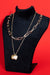 Double Heart Charm Necklace