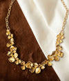 🌸 Golden Petal Bloom Statement Necklace