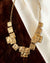 ✨ Textured Gold Square Statement Necklace