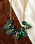 💚 Emerald Bloom Cluster Statement Necklace