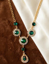 💚 Emerald Halo Drop Necklace