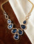 💙 Midnight Blue Teardrop Statement Necklace